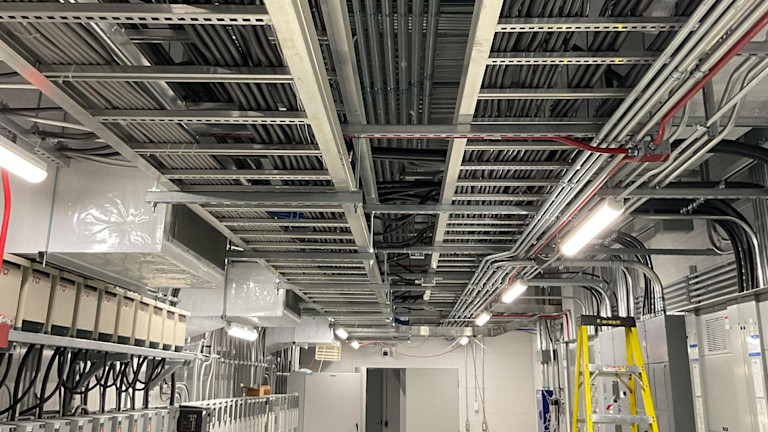 An electrical room